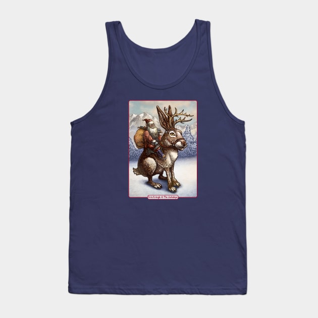 Kris Kringle and the Jackalope Tank Top by ChetArt